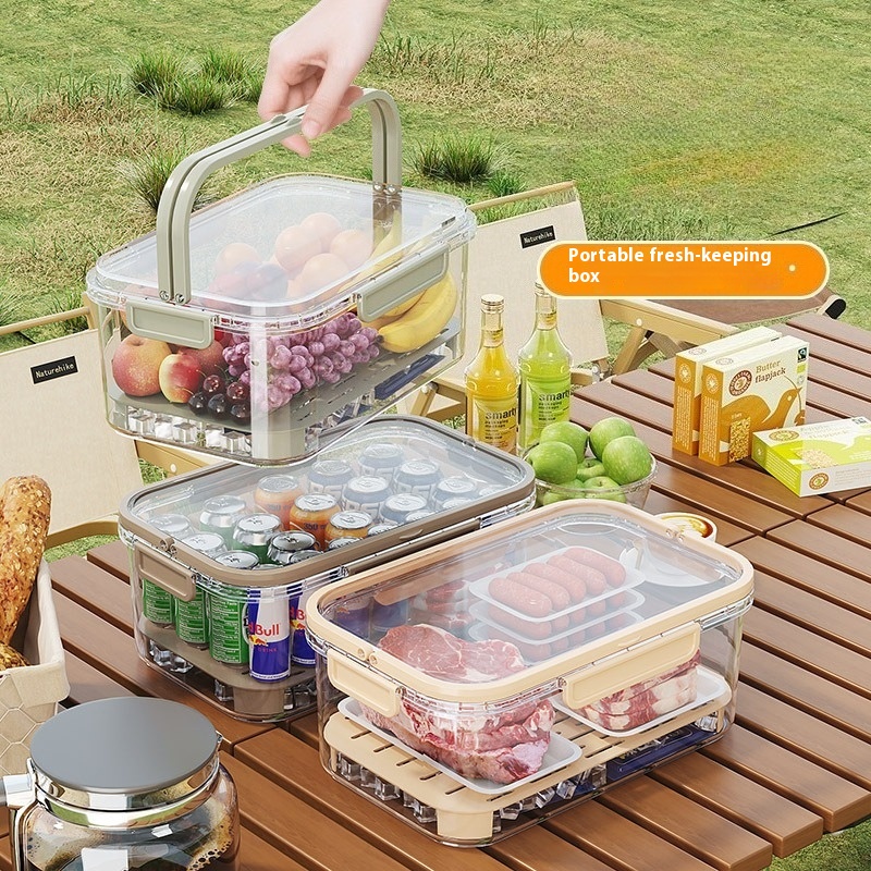 Salad Container Jar - ポータブルランチボックス 漏れ防止食品保存容器 ハンドル付き弁当箱 学校 オフィス ピクニック用