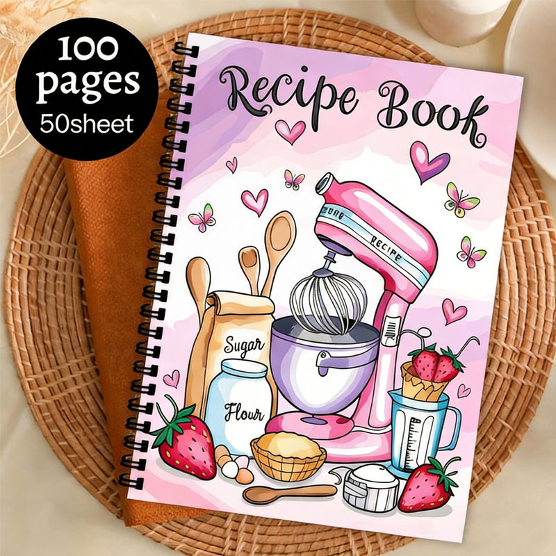 Meal Prep Menu - レシピログブック 100枚 空白の料理本 手書きプランナー 毎日の食事の準備 ベーキング初心者向け