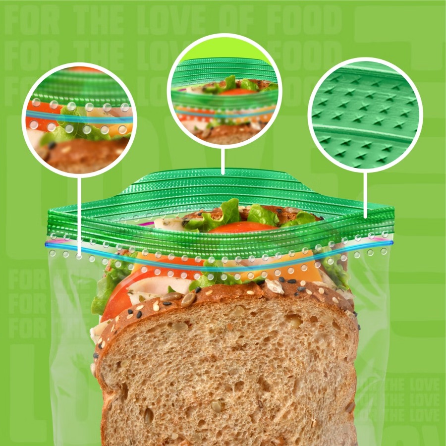 Meal Prep List - 学校給食や食事の準備用サンドイッチバッグ - 105枚入り ​