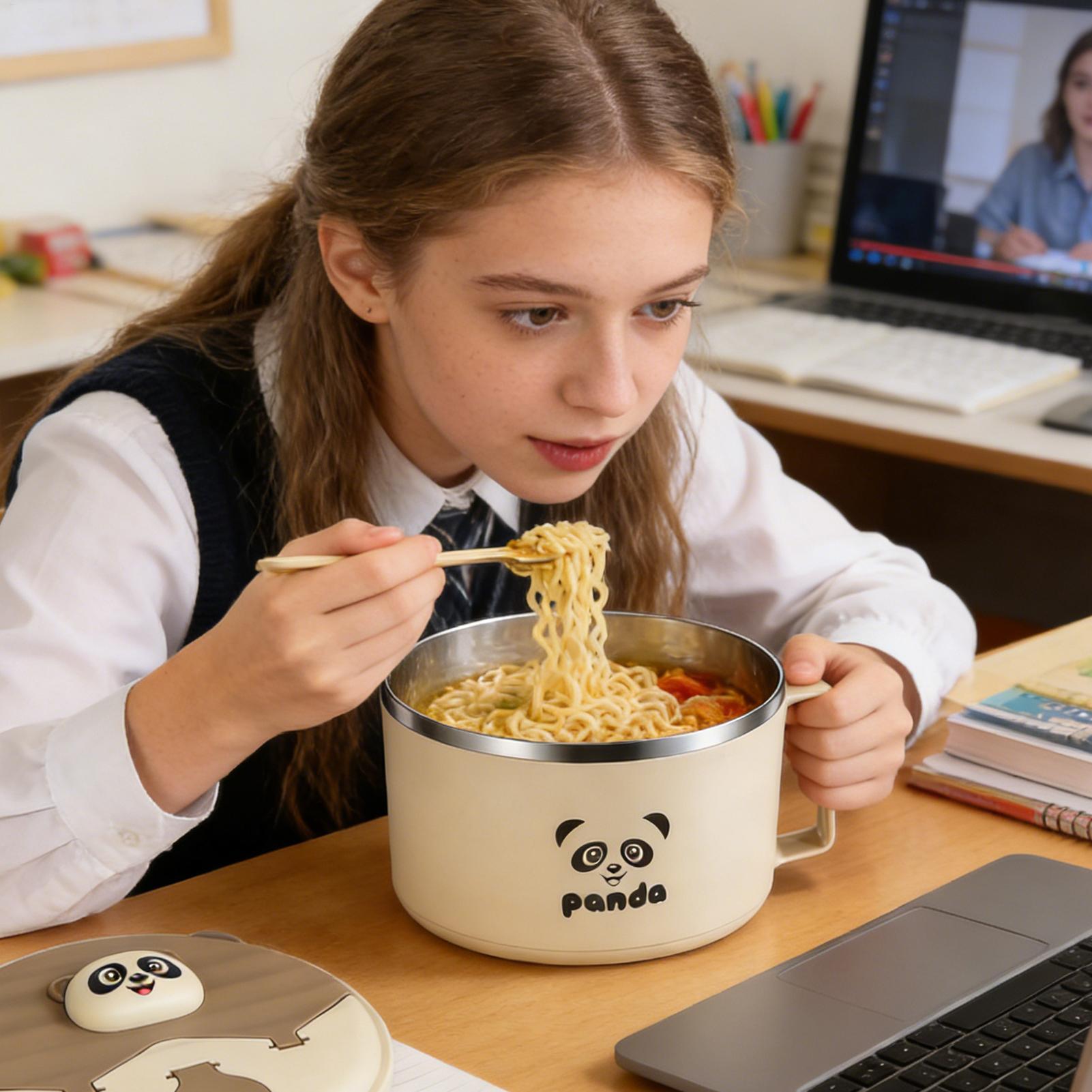 蓋付きスープボウル ポータブルミールプレップ容器 旅行用大型 - Meal Prep Noodles のレビューと価格