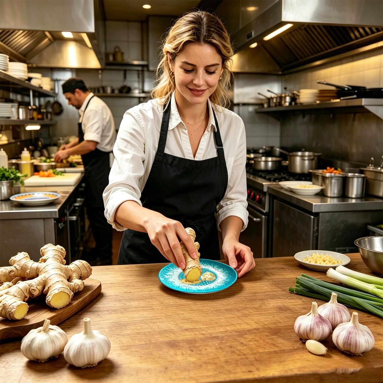 セラミック製ニンニクおろし器プレート、エンボス加工キッチンツ - Meal Prep Chef のレビューと価格