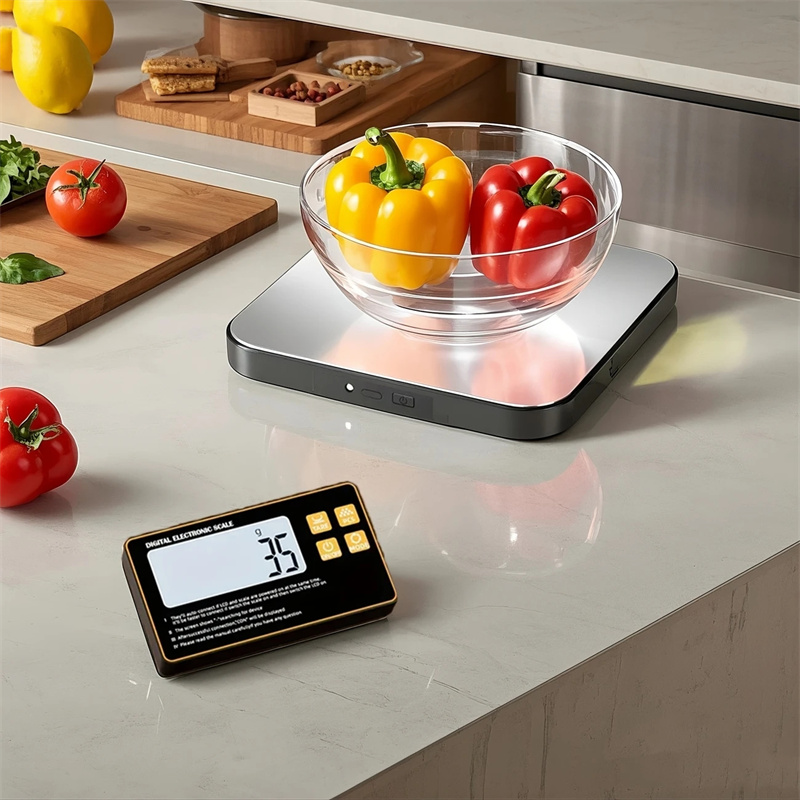 ワイヤレスキッチンスケール リモートディスプレイ付き ステン - Meal Prep Chef のレビューと価格
