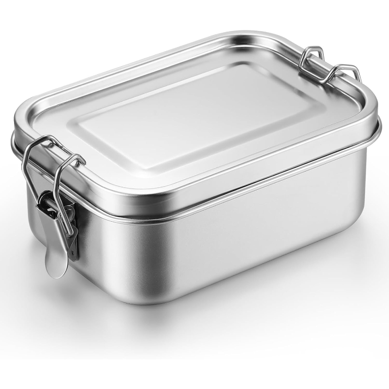 ステンレス製食品保存容器 蓋付き ランチボックス 冷蔵庫オー - Meal Prep List のレビューと価格