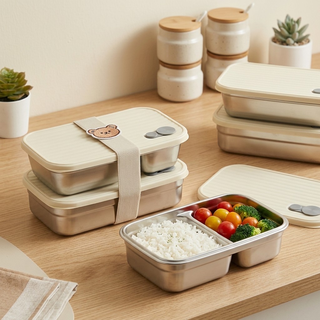 ステンレス製弁当箱、金属製ランチボックス、電子レンジ対応食品 - Meal Prep List のレビューと価格