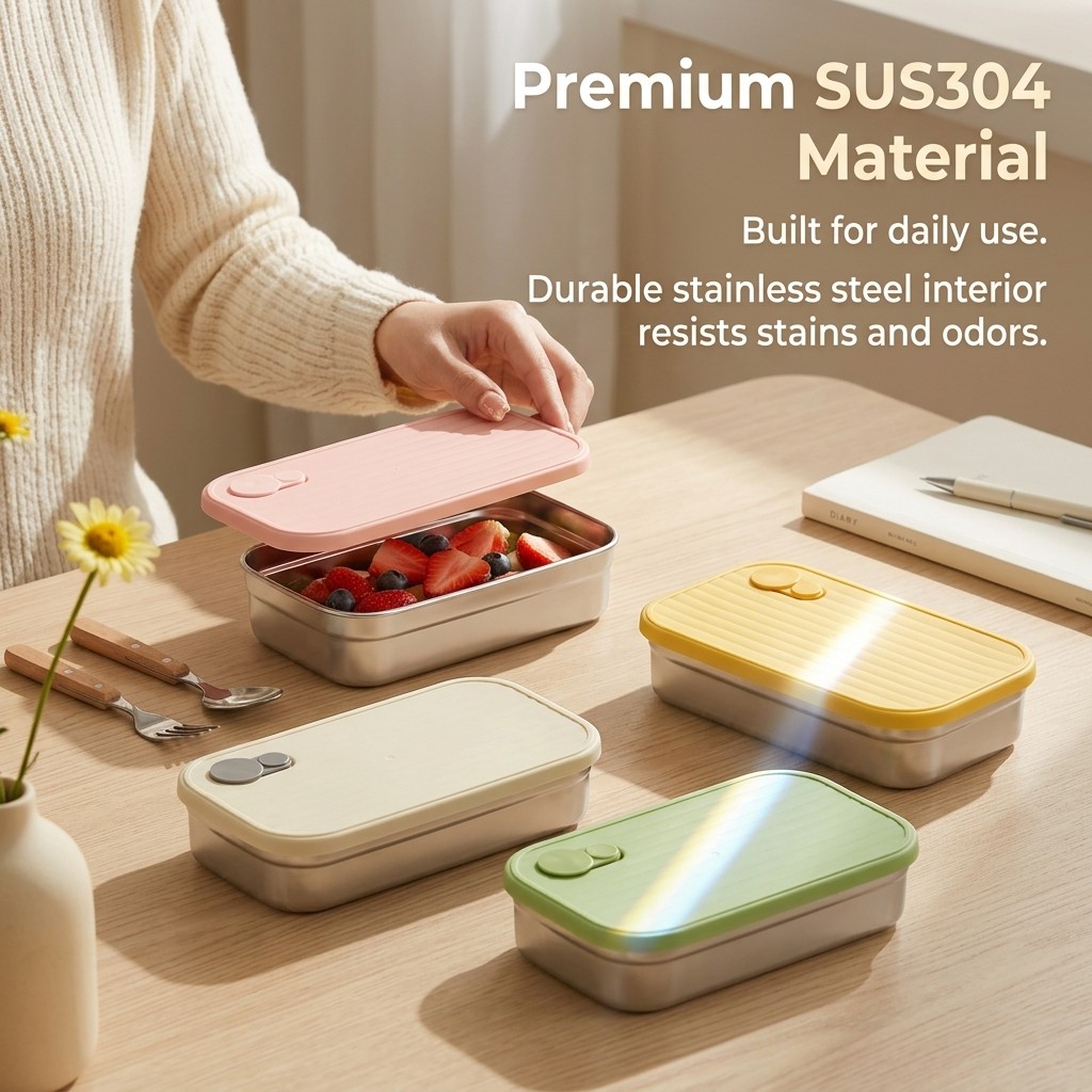 ステンレス製弁当箱、金属製ランチボックス、電子レンジ対応食品 - Meal Prep List のレビューと価格