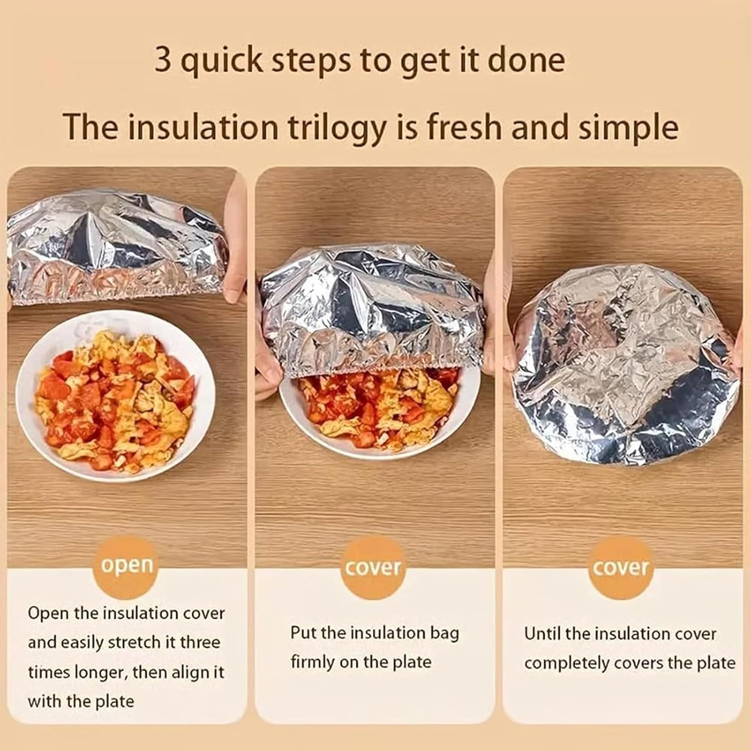 再利用可能なアルミホイルフードカバー、ポップアップ式アルミホ - Meal Prep Chef のレビューと価格