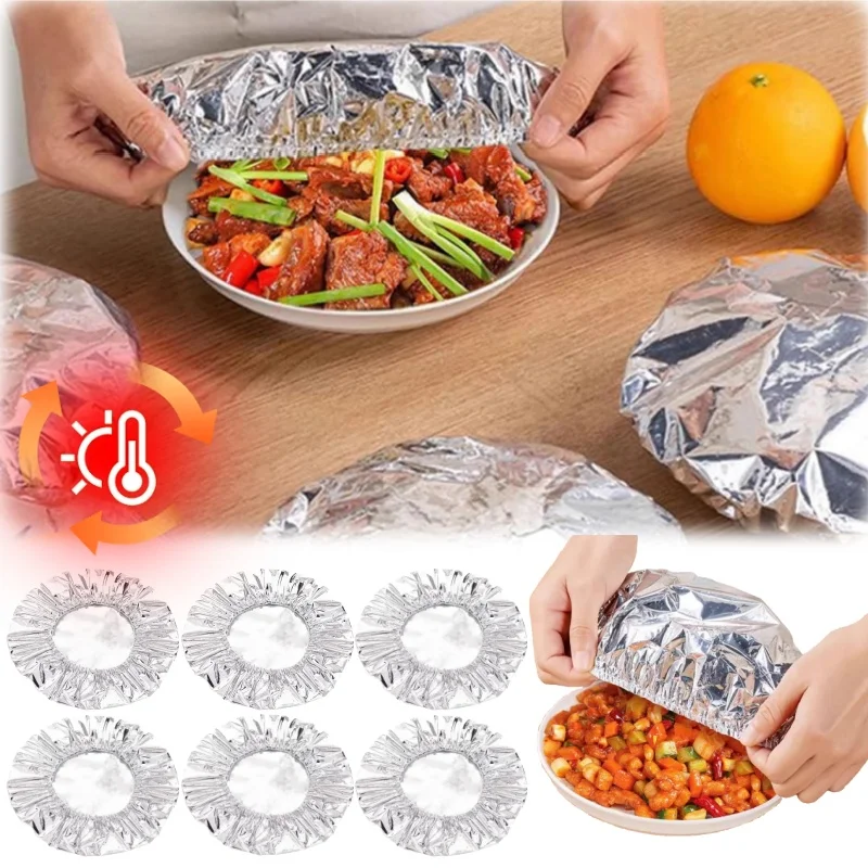 再利用可能なアルミ製食品カバー、伸縮式プレートボウル蓋、温か - Meal Prep Bowl のレビューと価格