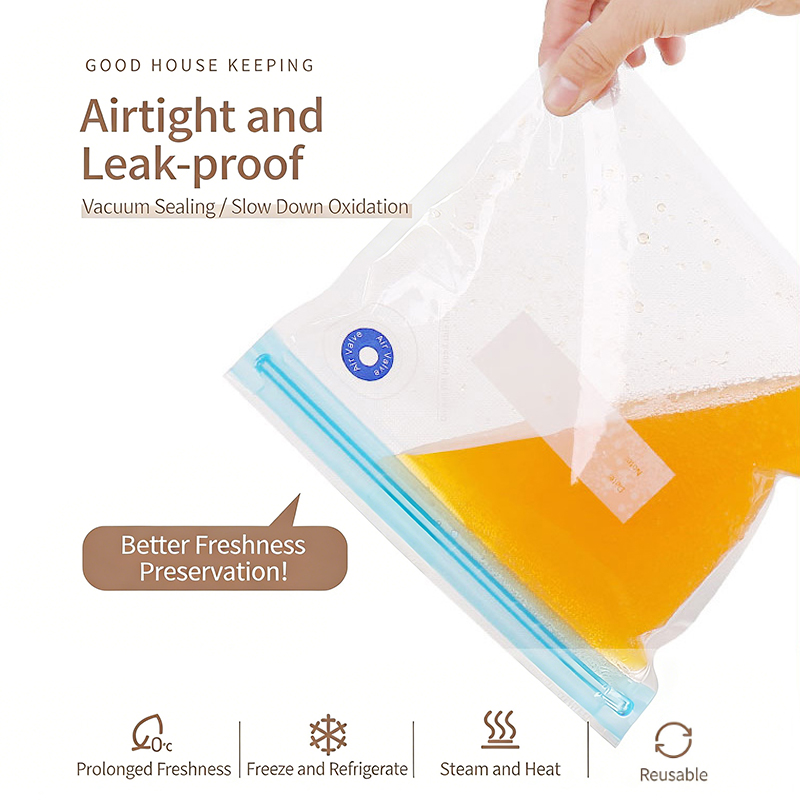 1PC 再利用可能な真空シーラーバッグ ジップロック付き B - Meal Prep Ziplock のレビューと価格