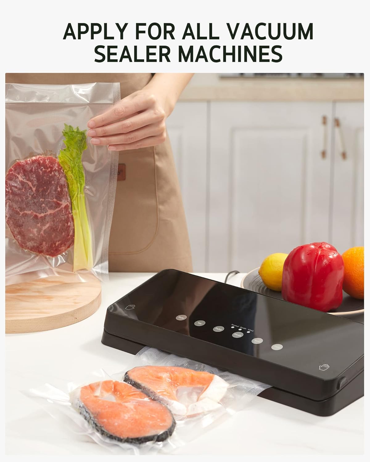 150枚入り真空シーラーバッグ、プレカット、業務用グレード、 - Meal Prep Bulking のレビューと価格