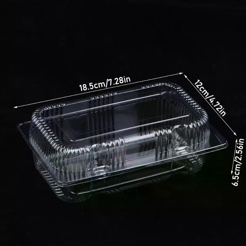 プラスチック製の透明な蓋付きボックス 65個入り 使い捨て容 - Salad Container Jar のレビューと価格