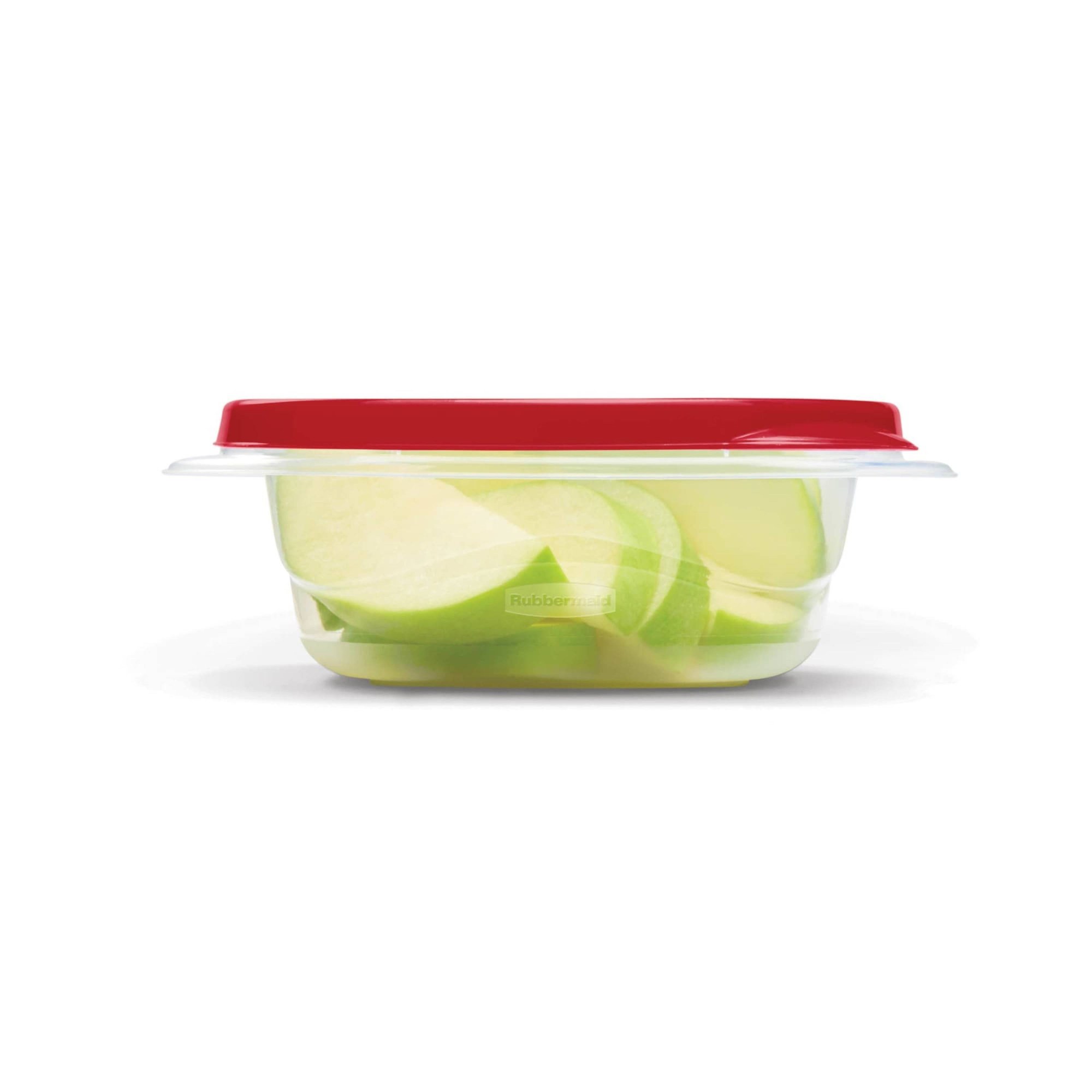 赤い蓋付き食品保存容器5個セット、1.26カップの再利用可能 - Meal Prep Bowl のレビューと価格