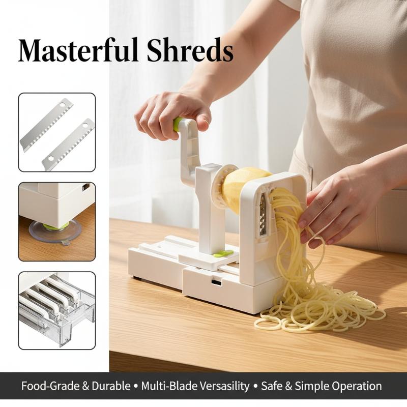 ステンレス製ポテトヌードルメーカー 4-in-1 野菜スパイ - Meal Prep Noodles のレビューと価格