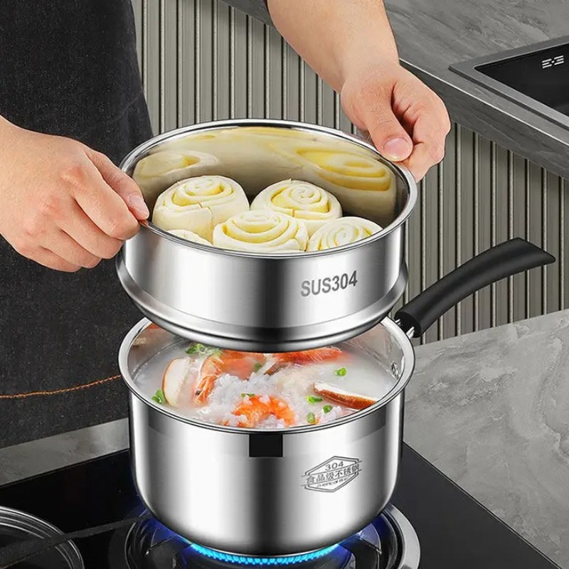 304ステンレス製ミルクポット：焦げ付き防止ベビーフード＆ヌ - Meal Prep Noodles のレビューと価格