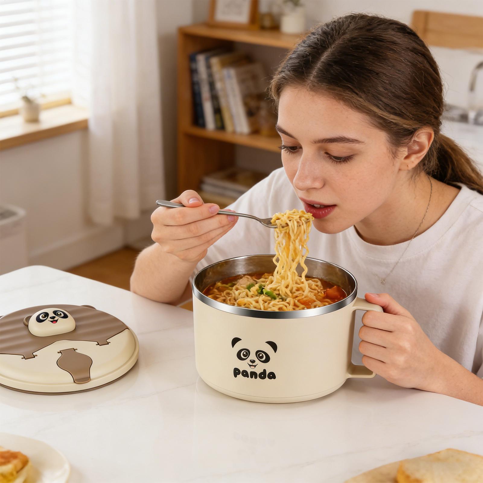 蓋付きスープボウル ステンレス製ミールプレップ容器 インスタ - Meal Prep Noodles のレビューと価格