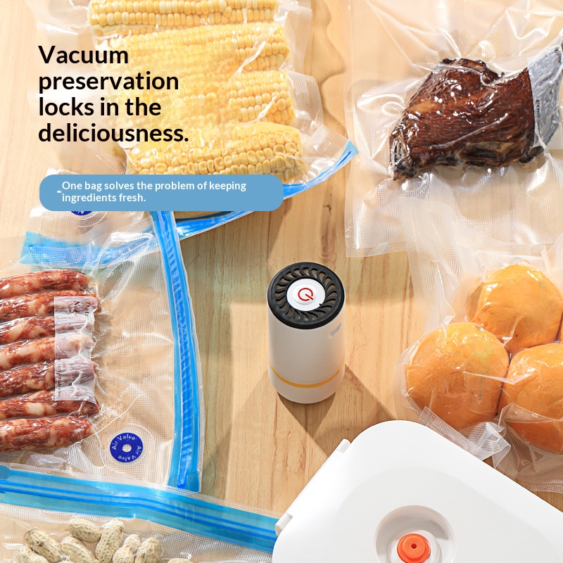 ミニUSB電動ハンディ真空シーラーポンプ自動食品保存真空機（ - Meal Prep Vacuum Seal Containers のレビューと価格
