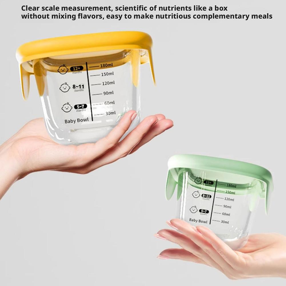2 個のガラス蒸しボウルベビーフード保存容器加熱エッグカスタ - Meal Prep Menu のレビューと価格