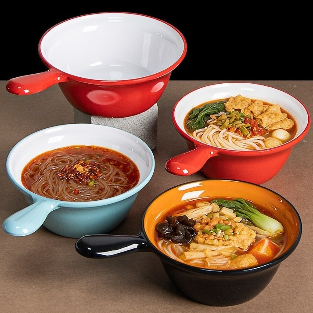 持ち運び可能な落下防止メラミン製麺鉢、ハンドル付き大容量ライ - Meal Prep Noodles のレビューと価格