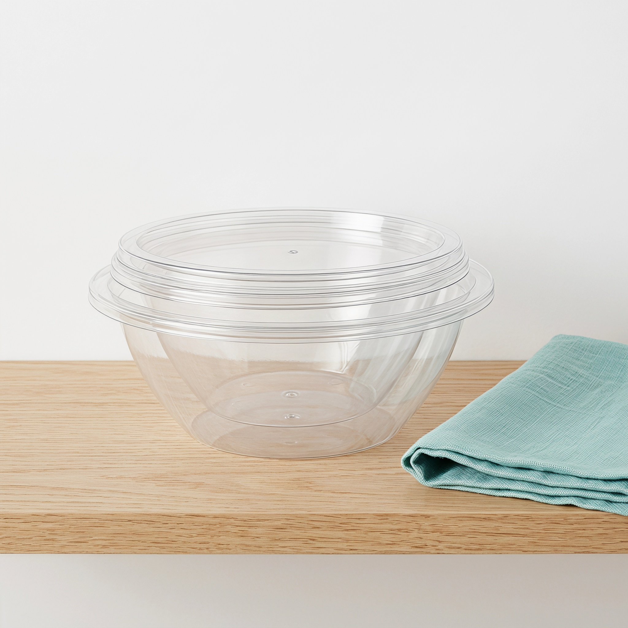 2個セット 透明サラダミキシングボウル プラスチック製ネステ - Meal Prep Bowl のレビューと価格