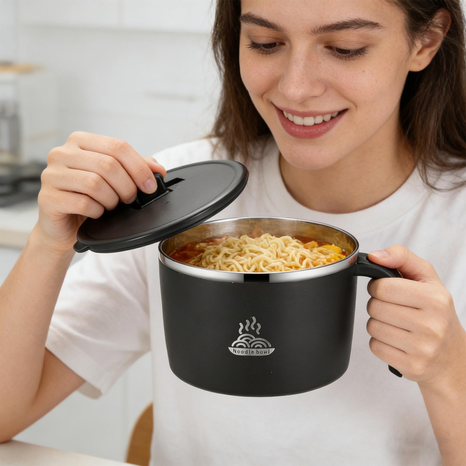 蓋付きスープボウル ステンレス製ミールプレップ容器 インスタ - Meal Prep Noodles のレビューと価格