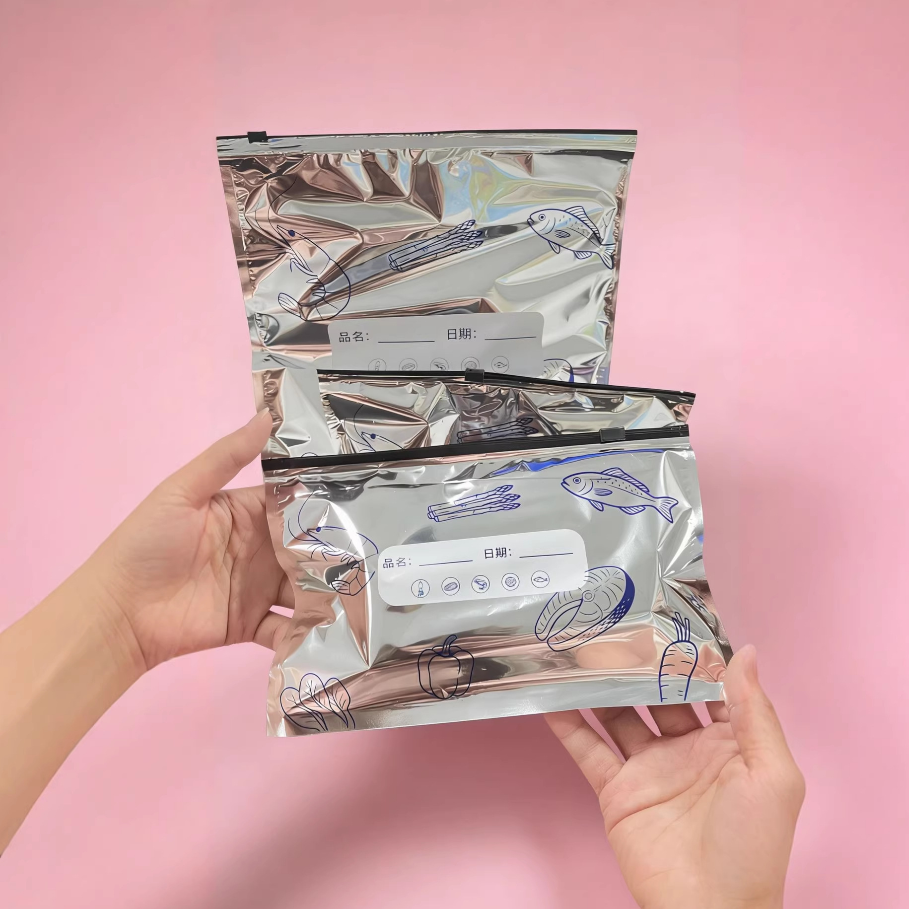 48個入りシルバーキッチン収納バッグ – 密封ジッパー付きア - Meal Prep Bulking のレビューと価格