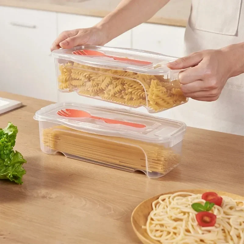 1300ML電子レンジ麺調理器、ストレーナー付き食品調理ボッ - Salad Container Jar のレビューと価格