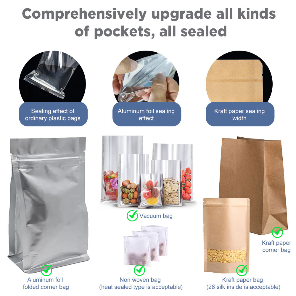 200 ミリメートルヒートシール機ホームインパルスシーラーキ - Meal Prep Vacuum Seal Containers のレビューと価格