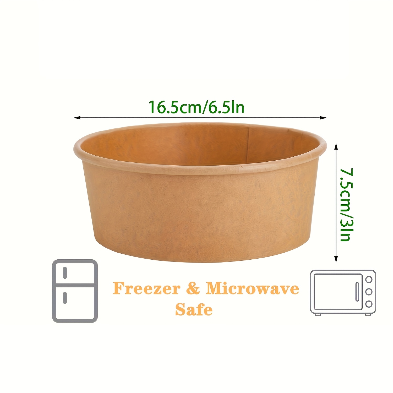 44オンス/1300ml 25/50個入り 蓋付き紙ボウル、 - Salad Container Jar のレビューと価格