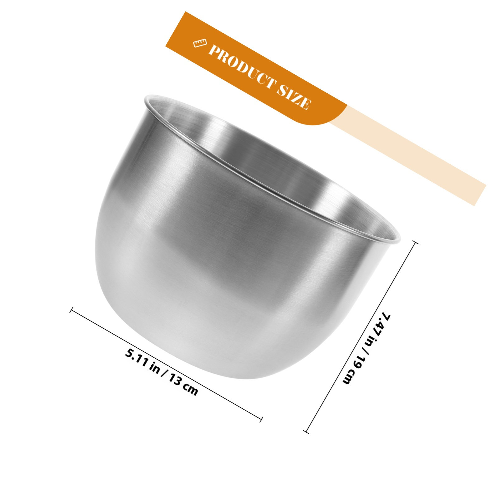 深型ステンレス製ミキシングボウル、厚い金属製キッチンボウル、 - Meal Prep Bowl のレビューと価格