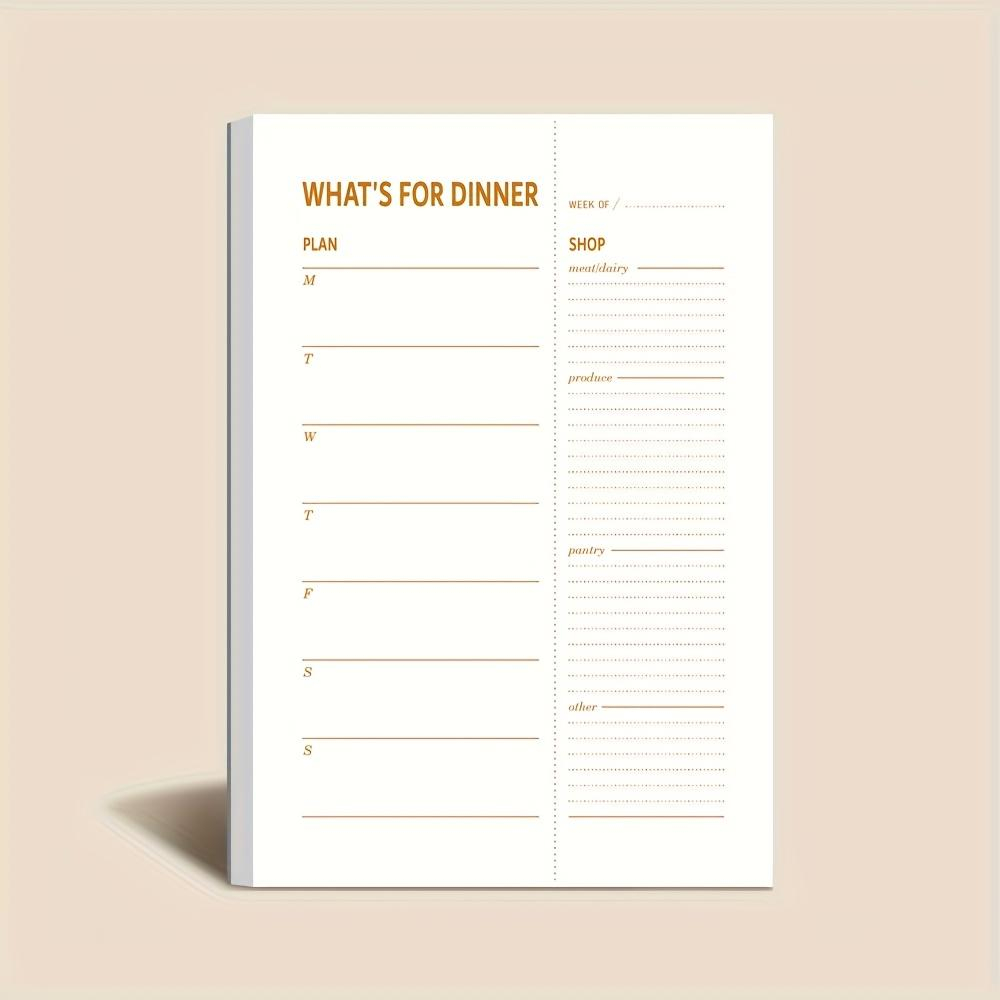 1冊入りデイリーダイエットプランノート、1冊あたり50枚、切 - Meal Prep Menu のレビューと価格