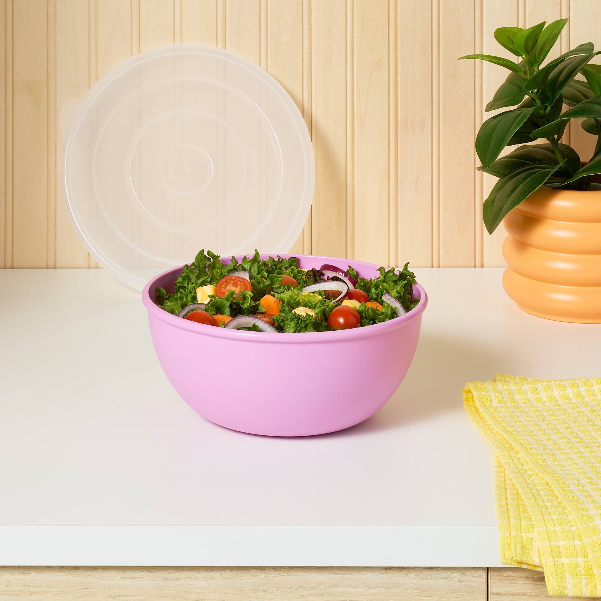 ピンクのボウルと一致する蓋、キッチン、寮、食事の準備や残り物 - Meal Prep Bowl のレビューと価格